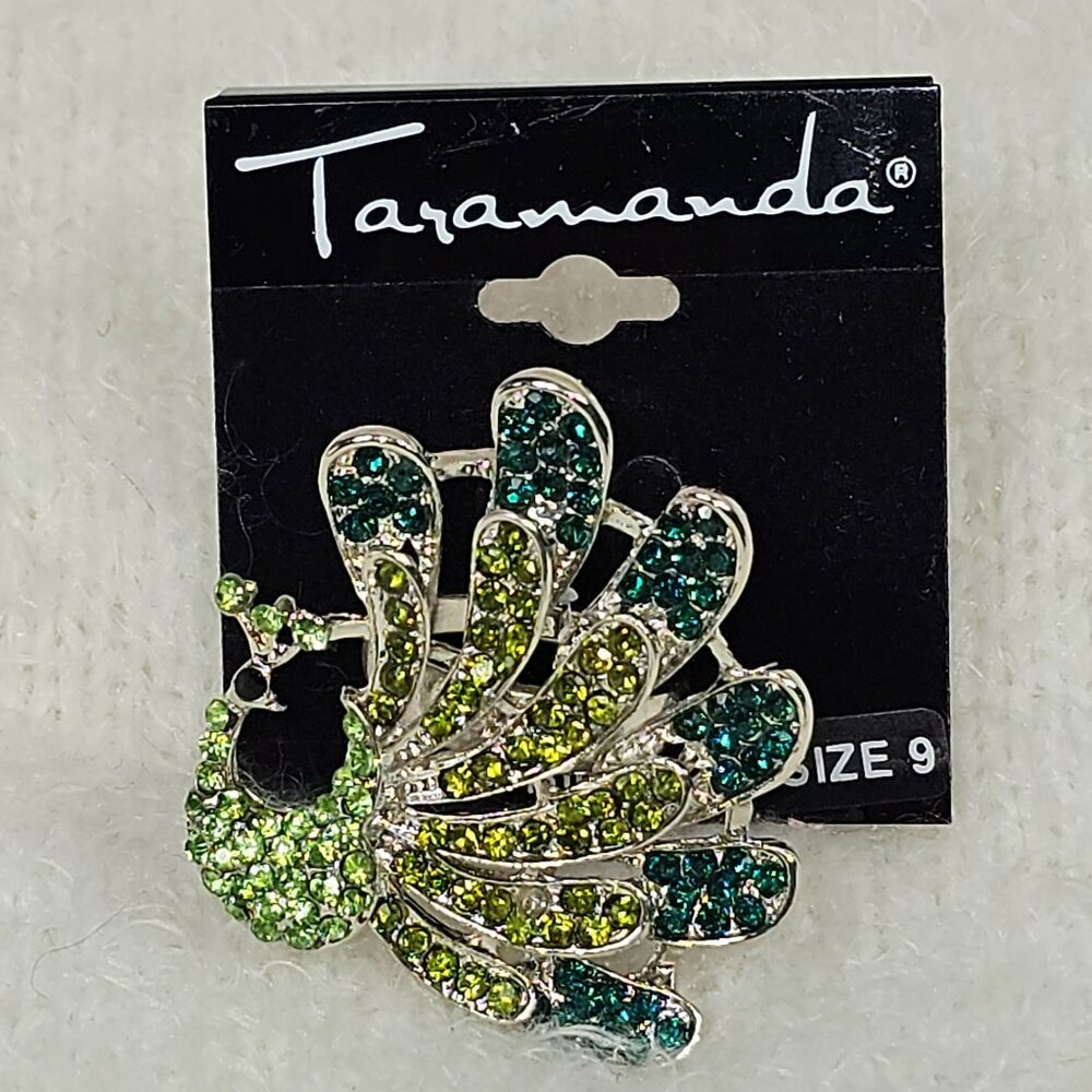Taramanda Peacock‎ Ring Size 9 Womans Jewelry Blue Green NEW